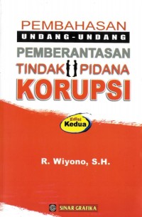 Image of Pembahasan Undang-undang Pemberantasan Tindak Pidana Korupsi
